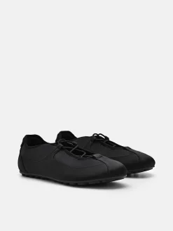 Eclipse Satin Sneakers - Black