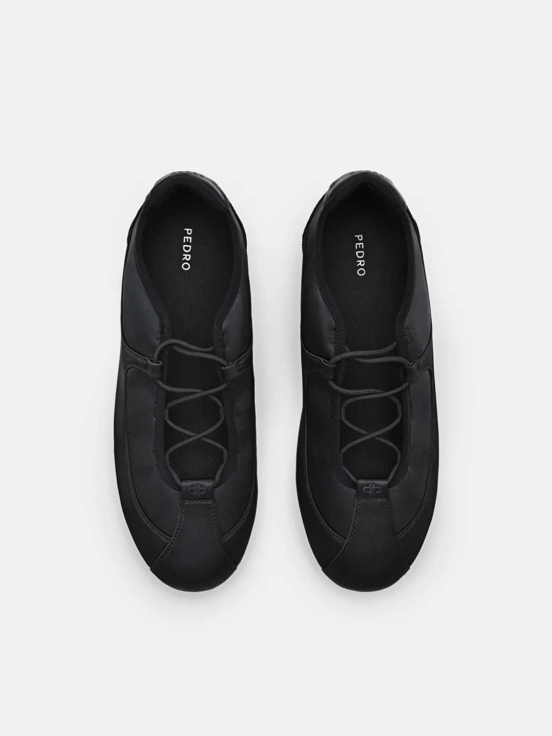 Eclipse Satin Sneakers - Black