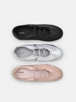 Eclipse Satin Sneakers - Black