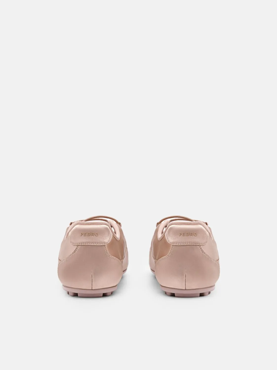 Eclipse Satin Sneakers - Nude