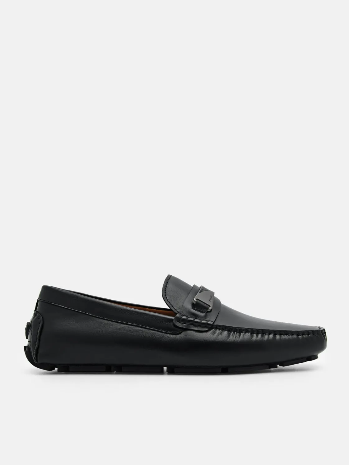 Edge Leather Driving Shoes - Black