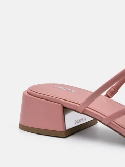 Effie Heel Sandals - Pink