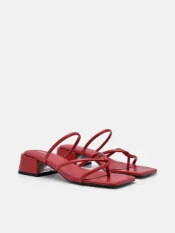 Effie Heel Sandals - Red