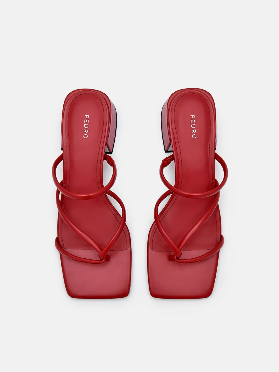 Effie Heel Sandals - Red