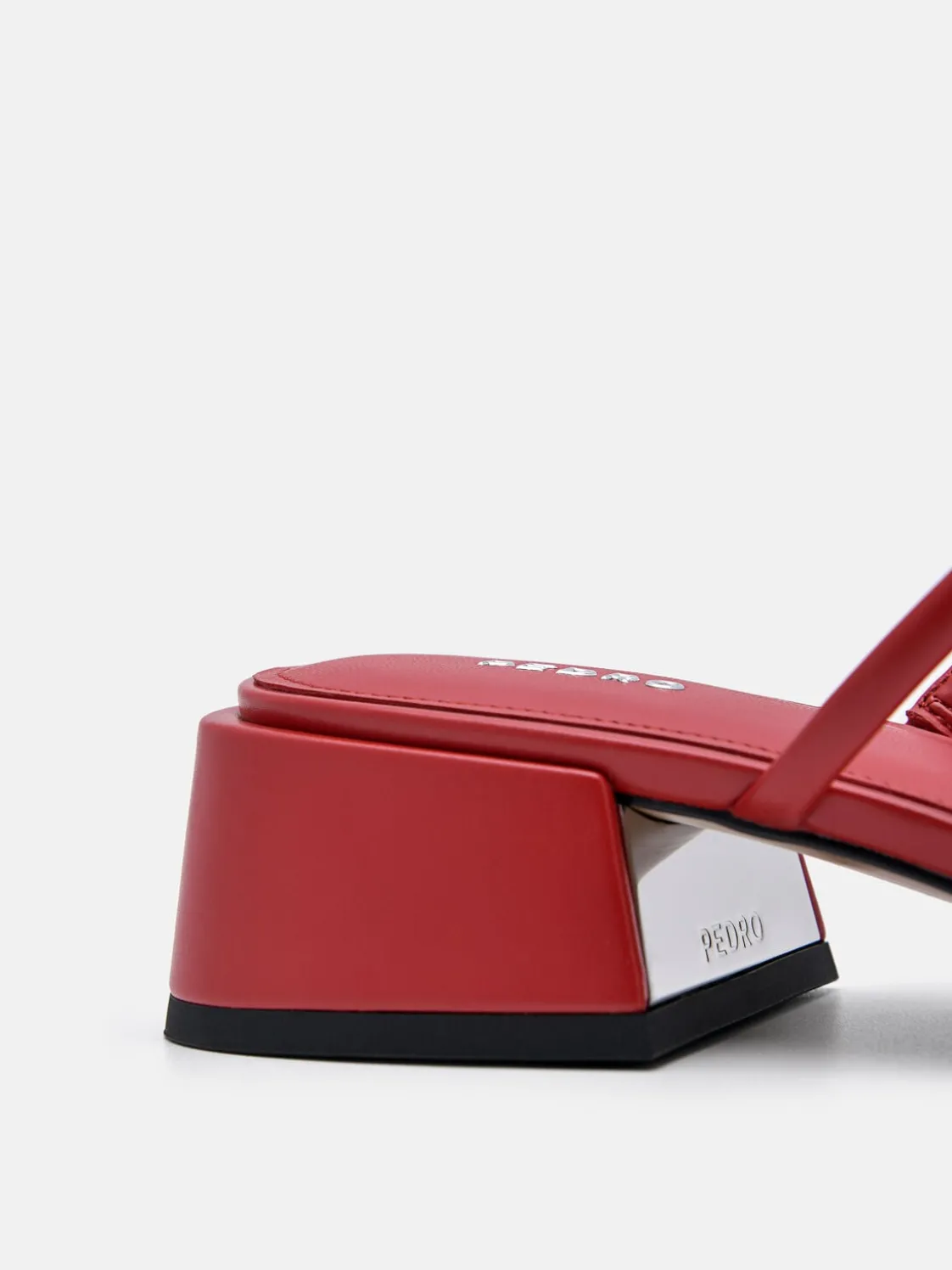 Effie Heel Sandals - Red