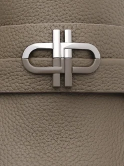 Embossed Leather Driving Shoes - Dark Taupe Tumble