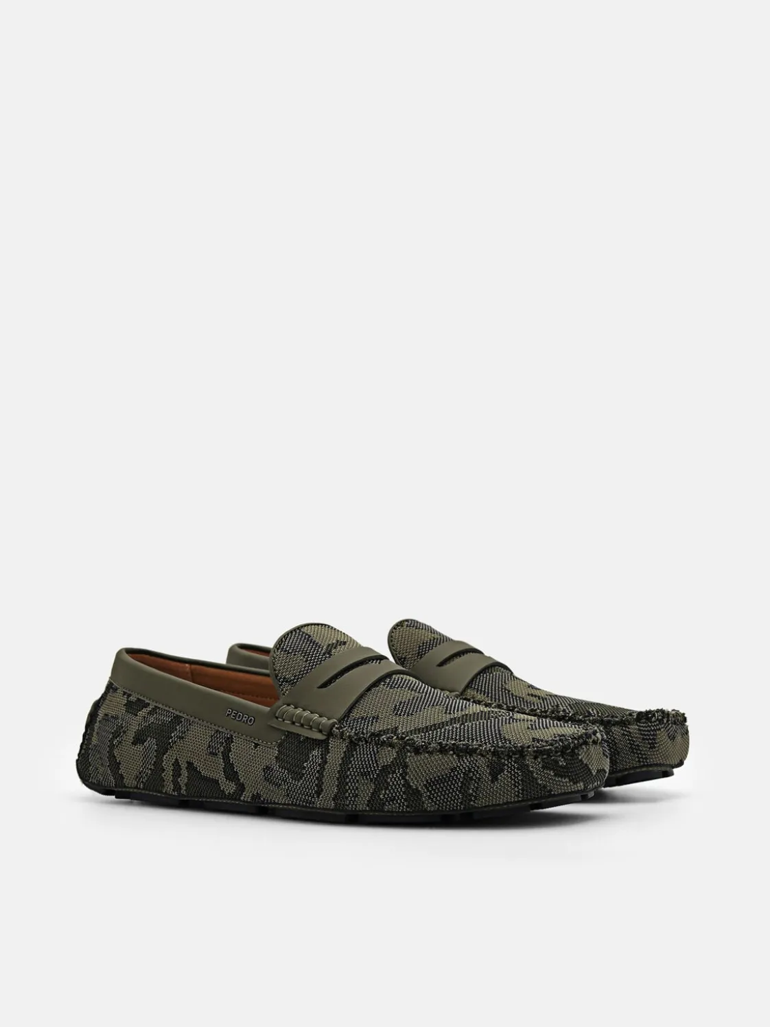 Fabric Penny Driving Shoes - Multi