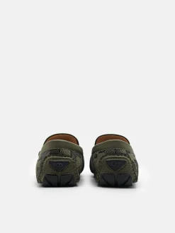 Fabric Penny Driving Shoes - Multi