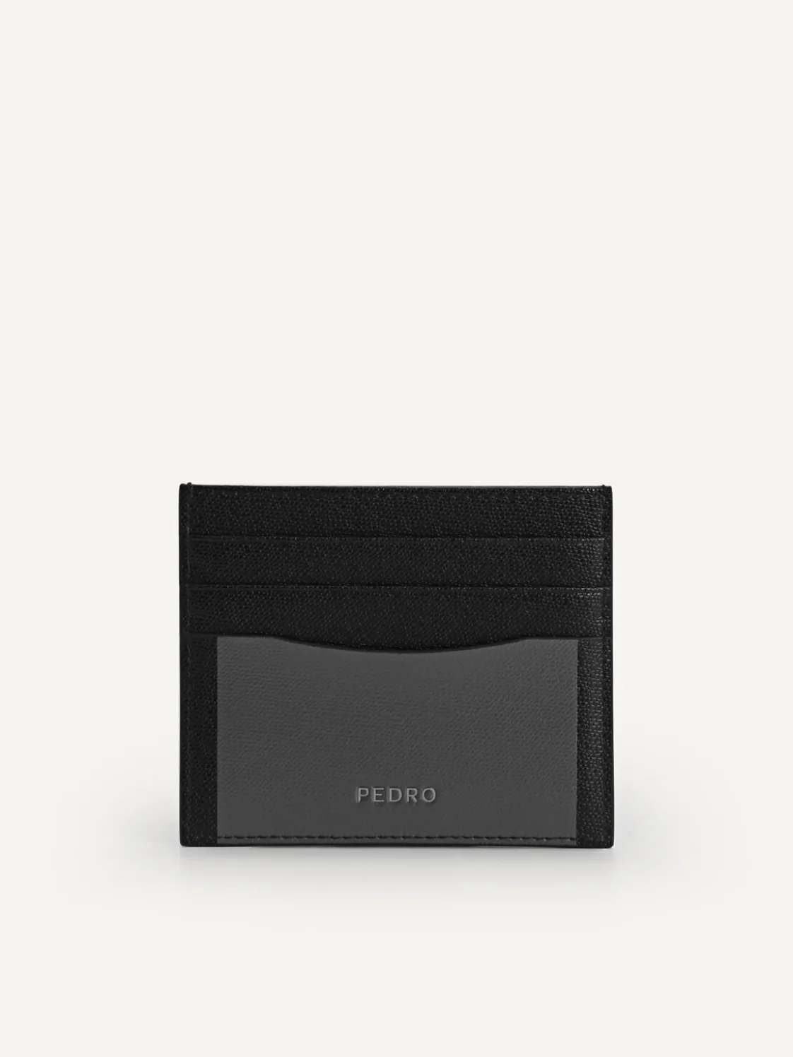 Full-Grain Leather Cardholder - Black