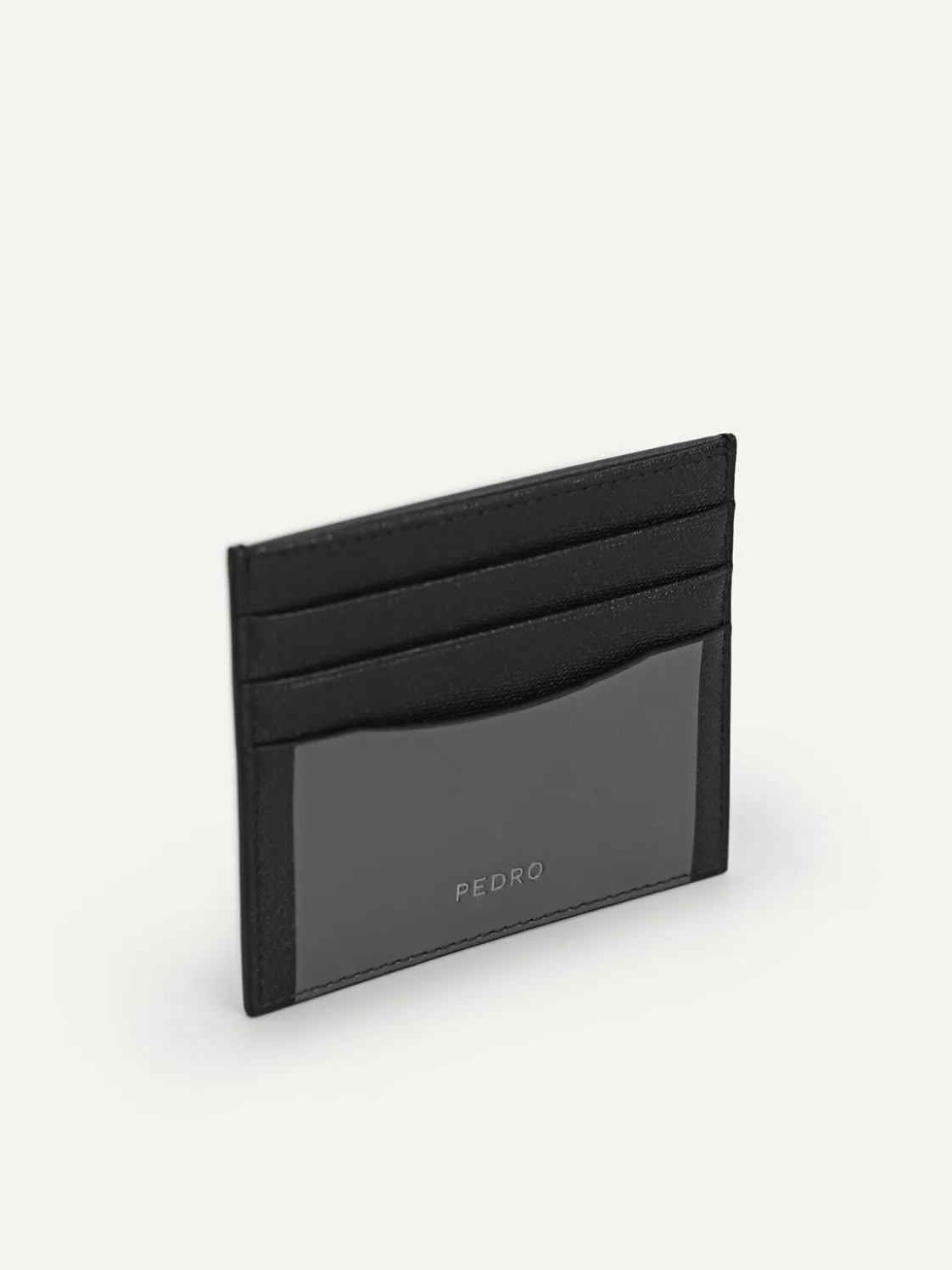 Full-Grain Leather Cardholder - Black