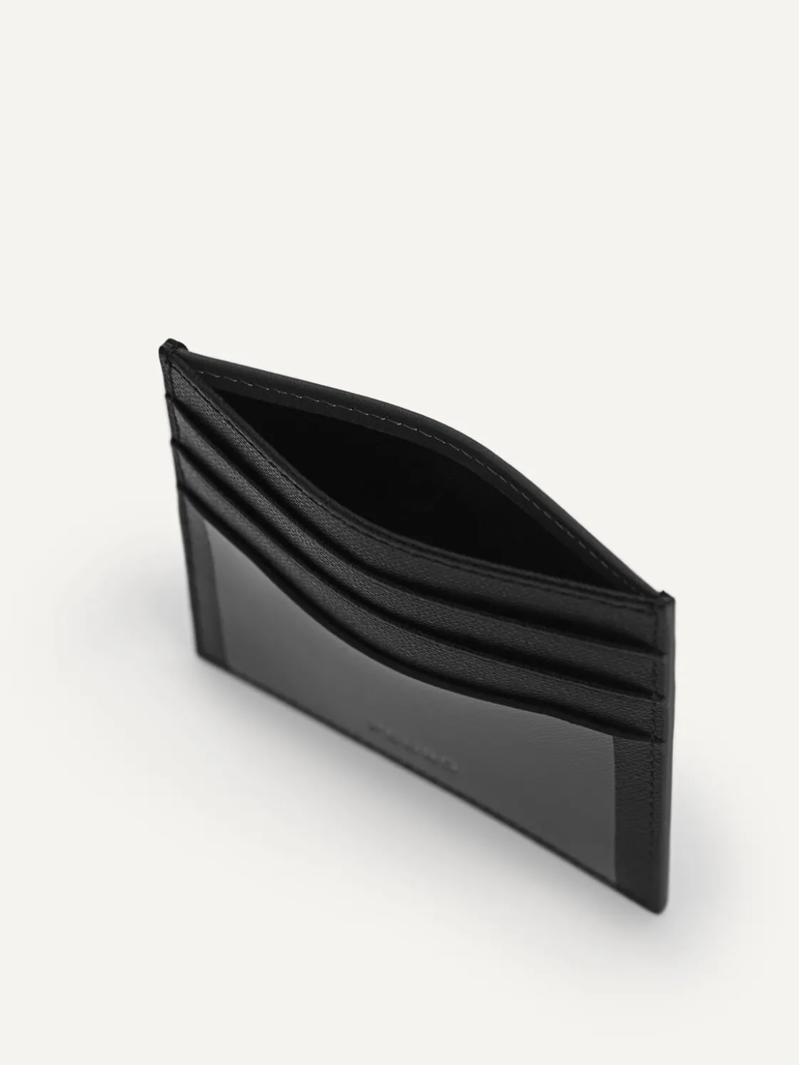 Full-Grain Leather Cardholder - Black