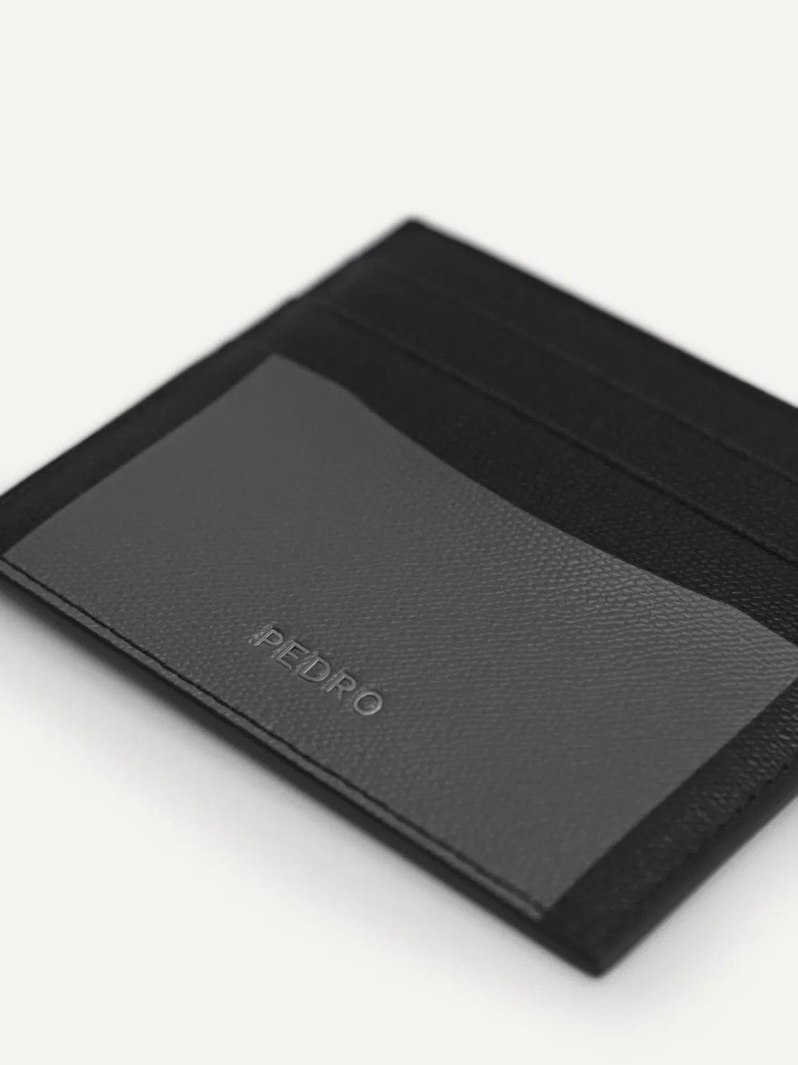 Full-Grain Leather Cardholder - Black