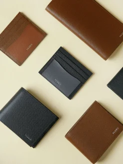 Full-Grain Leather Wallet with Insert - Black