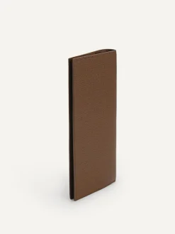 Full-Grain Long Leather Wallet - Dark Brown