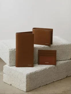 Full-Grain Long Leather Wallet - Dark Brown