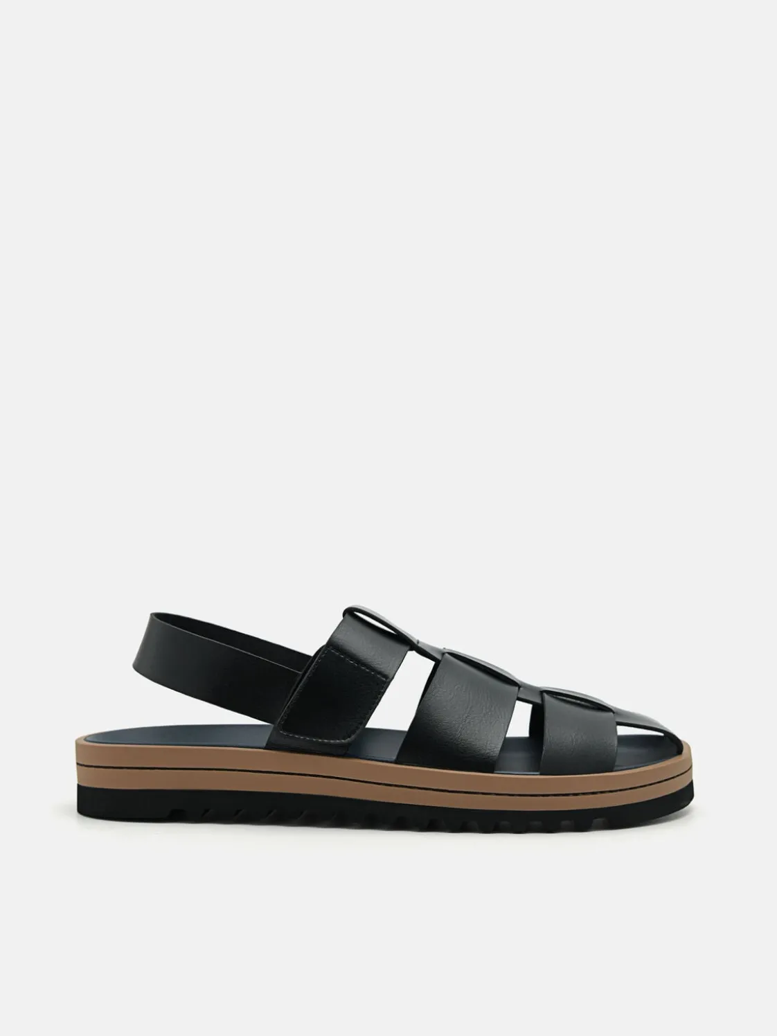 George Caged Sandals - Black