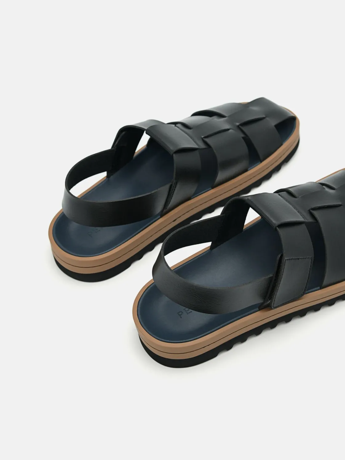 George Caged Sandals - Black