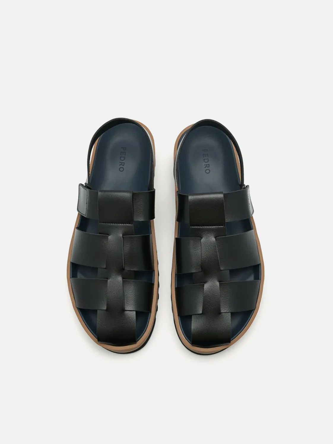 George Caged Sandals - Black