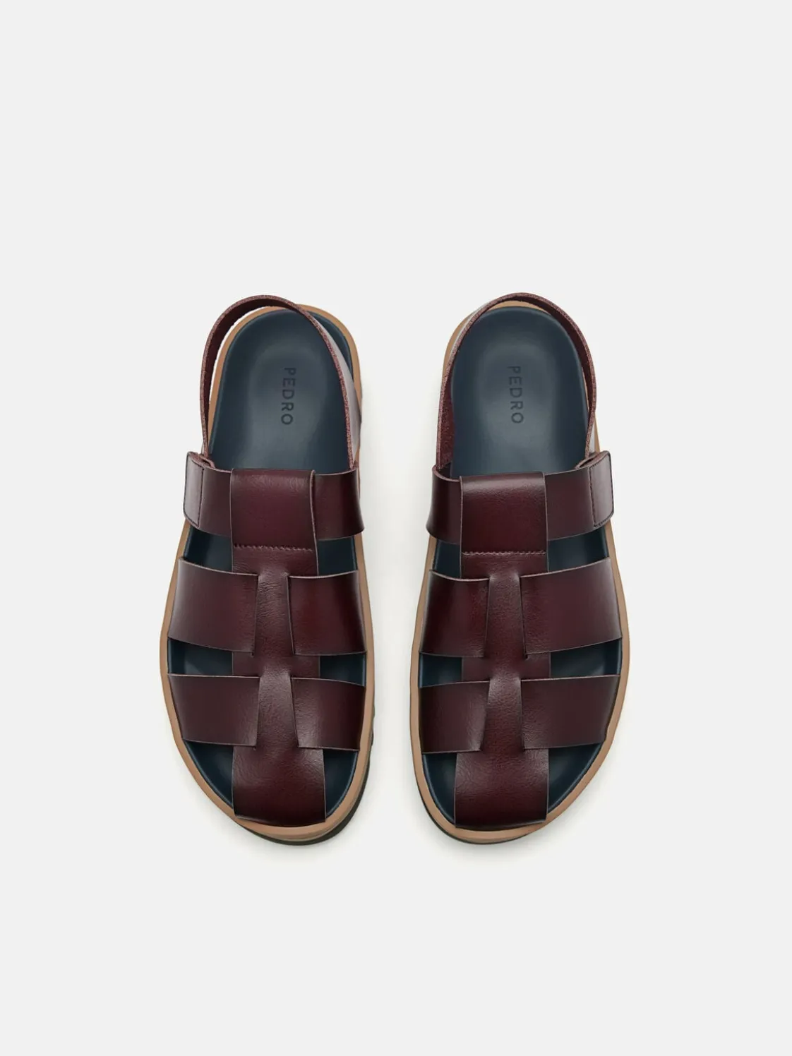George Caged Sandals - Dark Brown