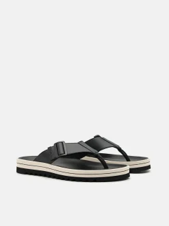 George Thong Sandals - Black