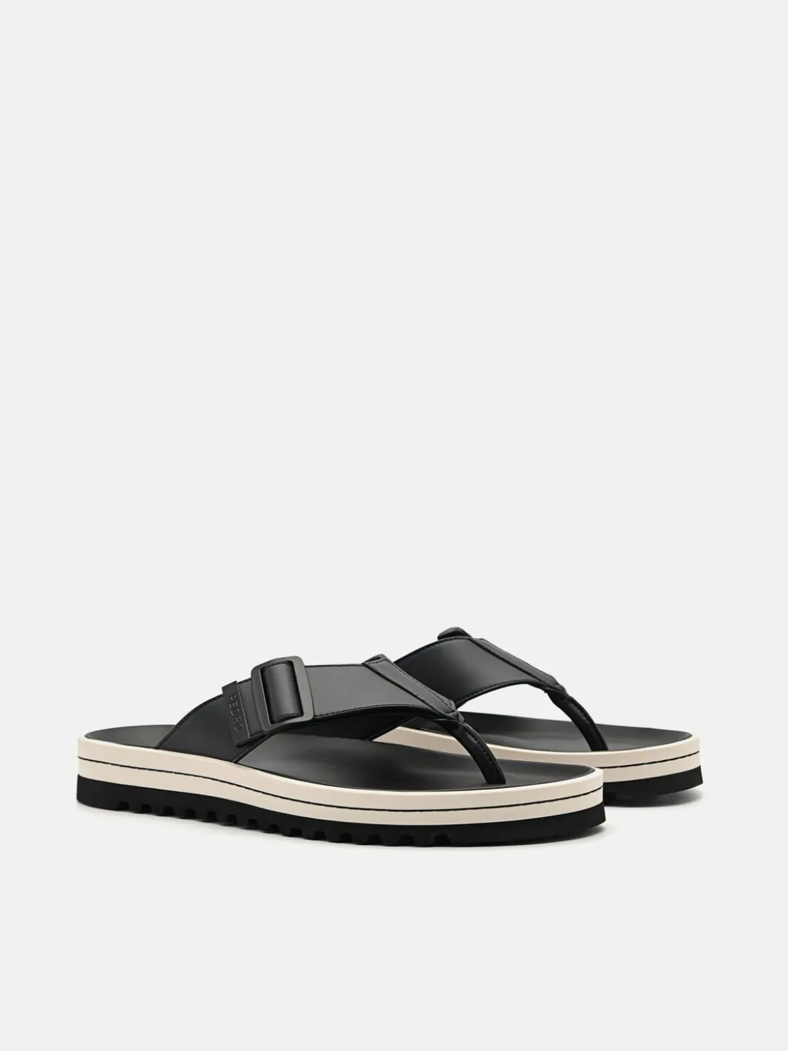 George Thong Sandals - Black