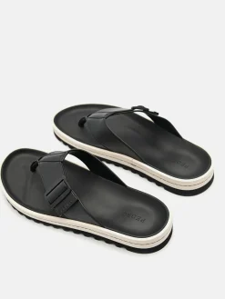 George Thong Sandals - Black