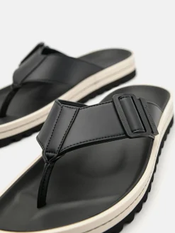 George Thong Sandals - Black