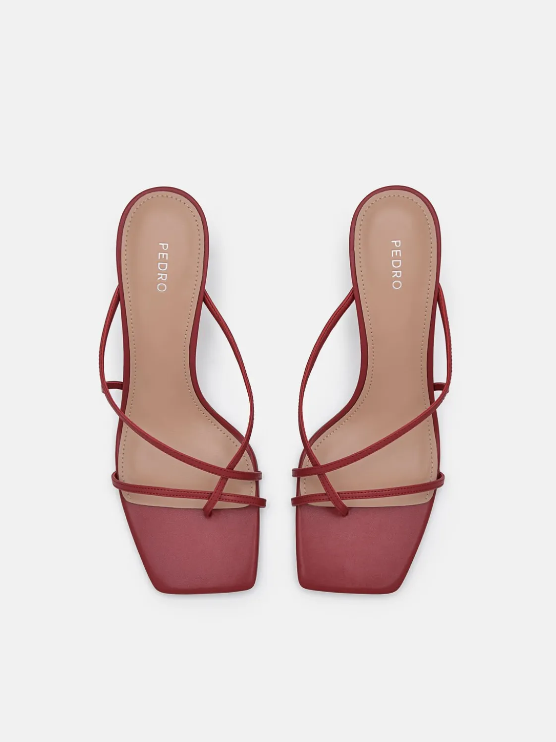 Gwyneth Heel Sandals - Red