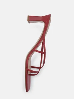Gwyneth Heel Sandals - Red