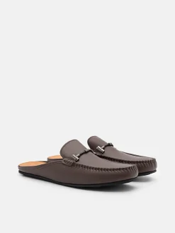 Hawser Leather Slip-On Driving Shoes - Dark Brown