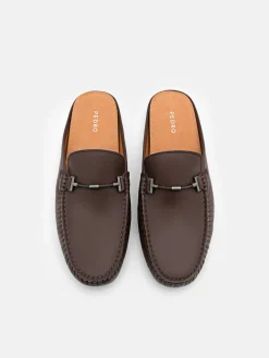 Hawser Leather Slip-On Driving Shoes - Dark Brown