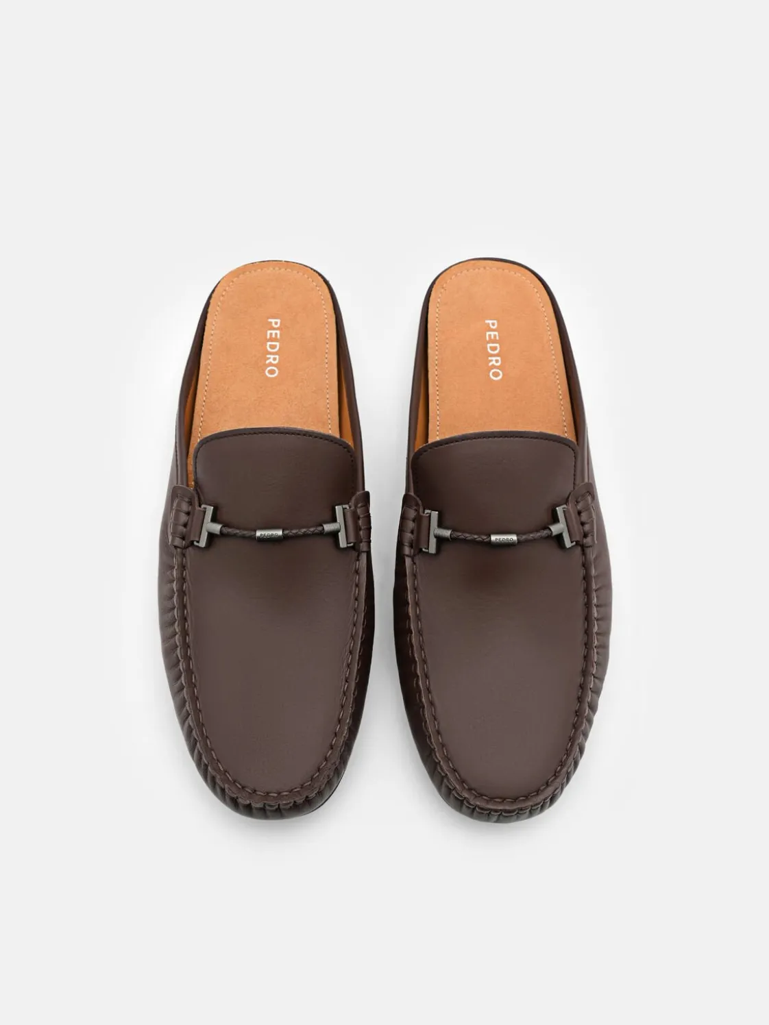 Hawser Leather Slip-On Driving Shoes - Dark Brown