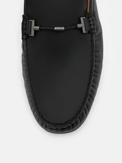 Hawser Leather Slip-On Driving Shoes - Black