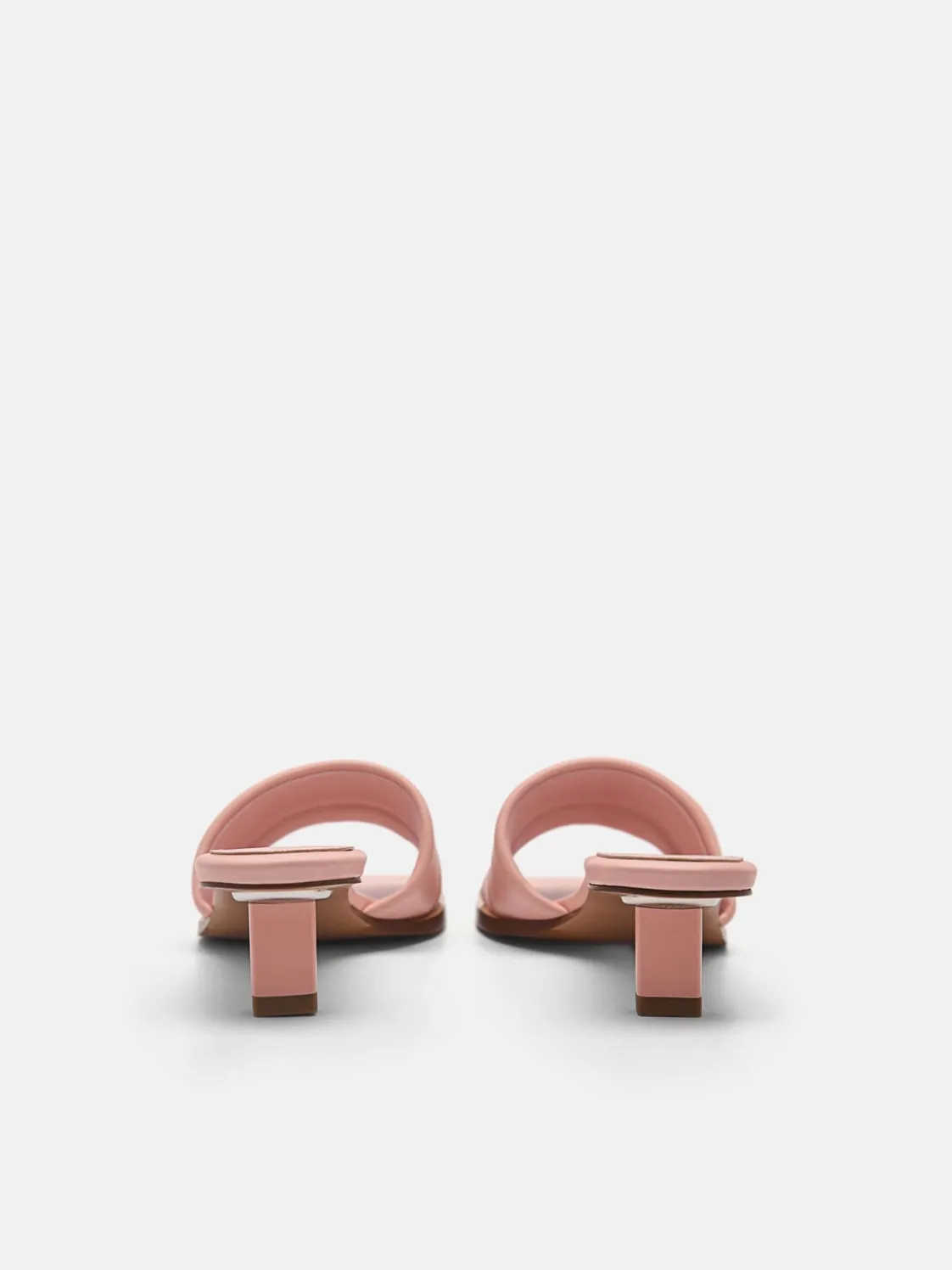 Heel Slip-On Sandals - Blush