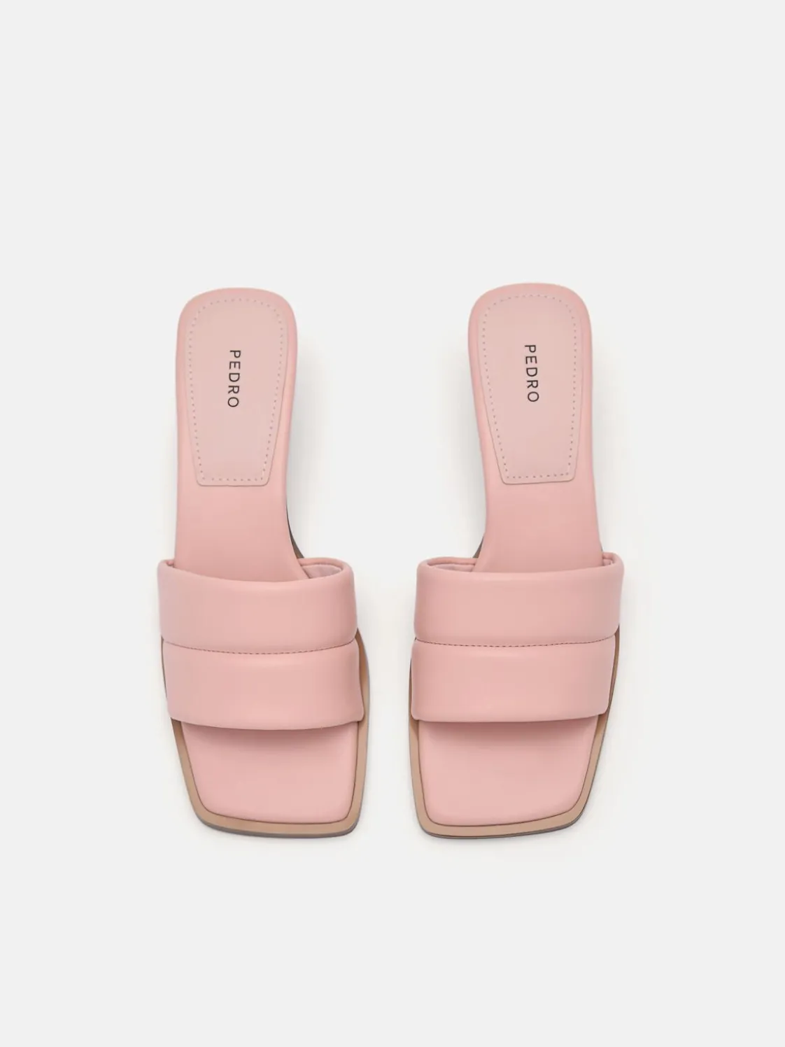Heel Slip-On Sandals - Blush