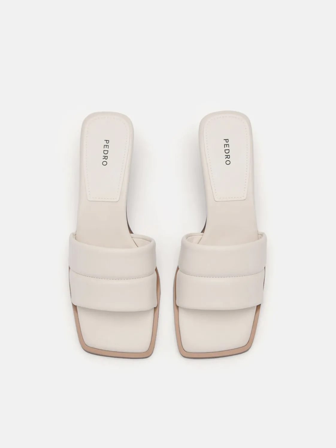 Heel Slip-On Sandals - Chalk
