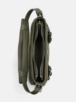 Helix Buckle Shoulder Bag - Olive