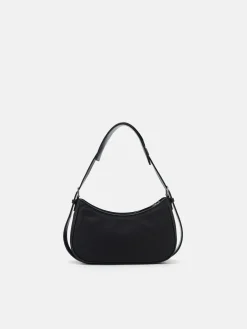 Helix Buckle Shoulder Bag - Black