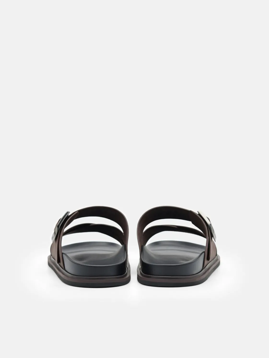 Helix Cross Sandals - Dark Brown