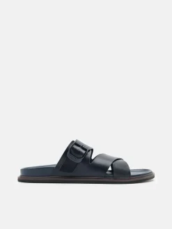 Helix Cross Sandals - Navy
