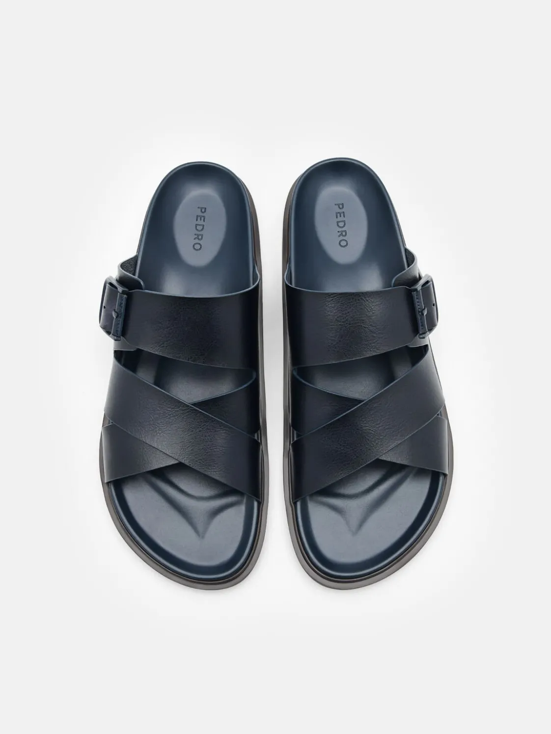 Helix Cross Sandals - Navy