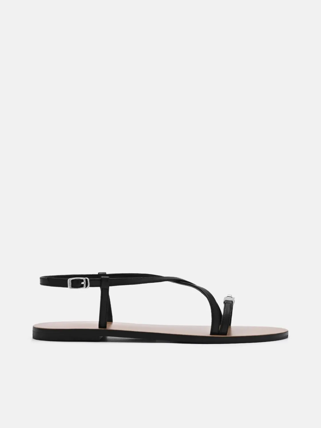 Hitch Ankle Strap Sandals - Black