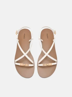 Hitch Ankle Strap Sandals - Chalk