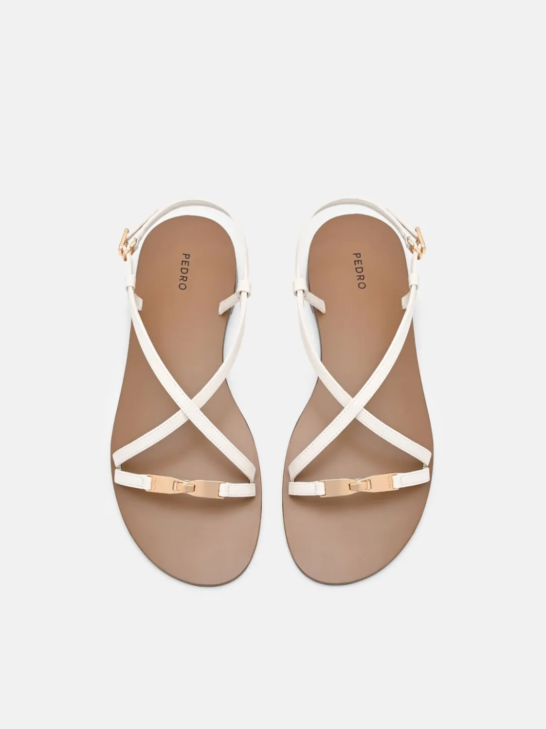 Hitch Ankle Strap Sandals - Chalk