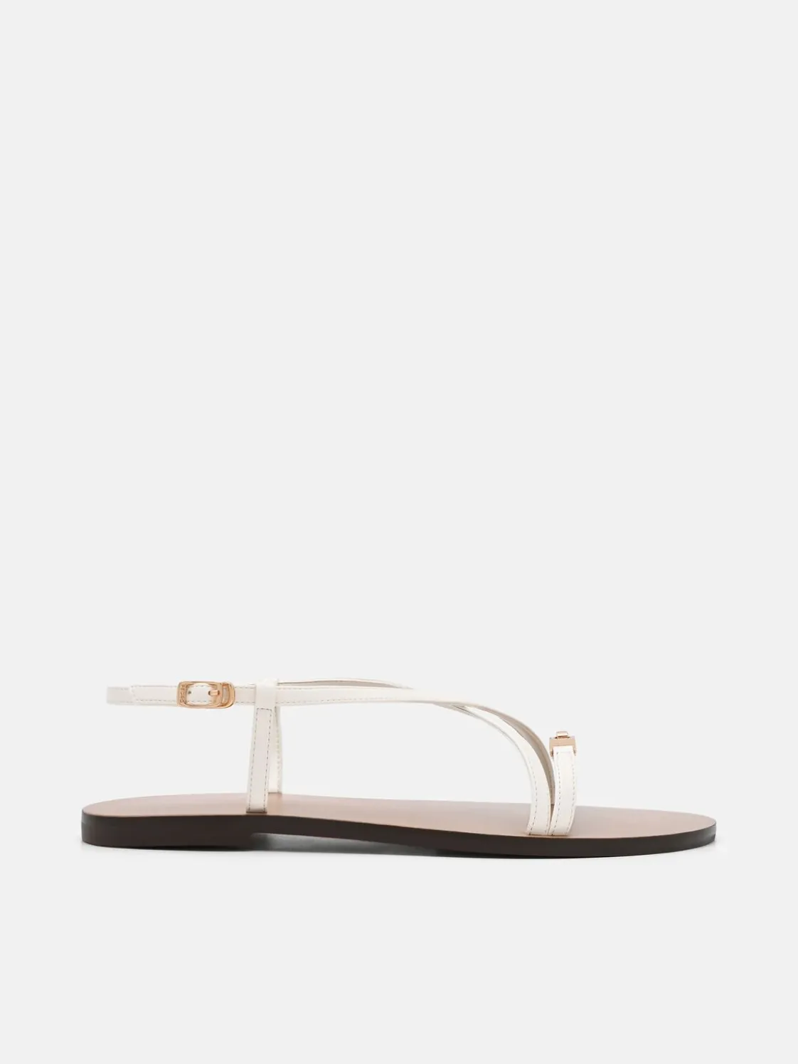Hitch Ankle Strap Sandals - Chalk