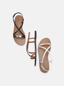 Hitch Ankle Strap Sandals - Chalk