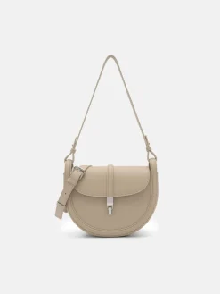 Hitch Leather Shoulder Bag - Light Taupe