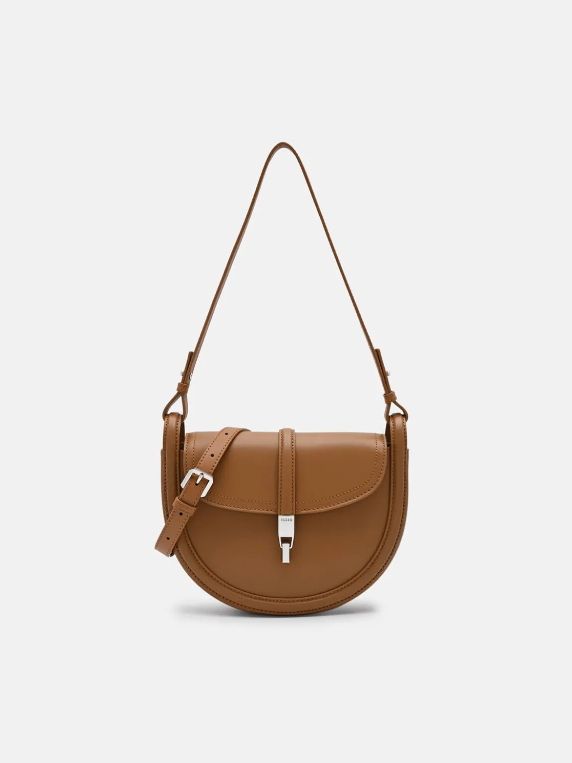 Hitch Leather Shoulder Bag - Cognac