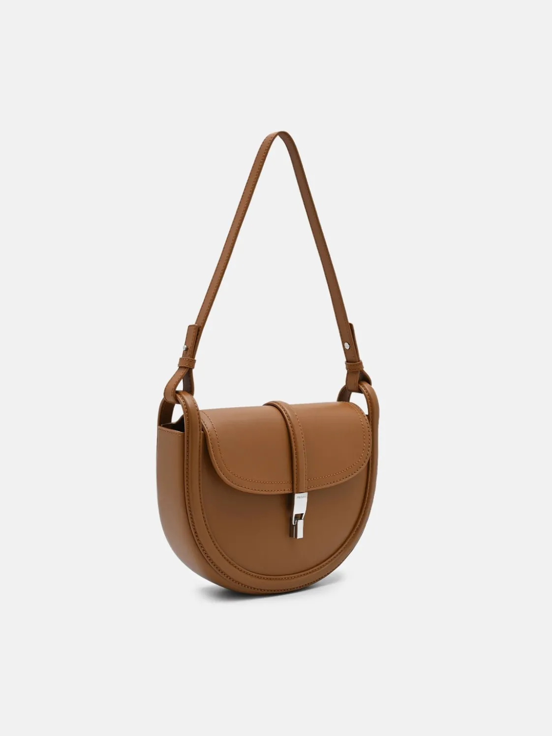 Hitch Leather Shoulder Bag - Cognac