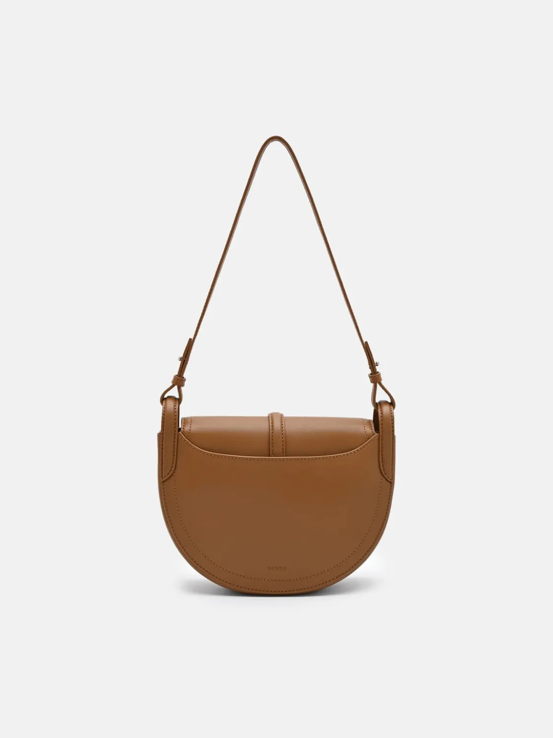 Hitch Leather Shoulder Bag - Cognac